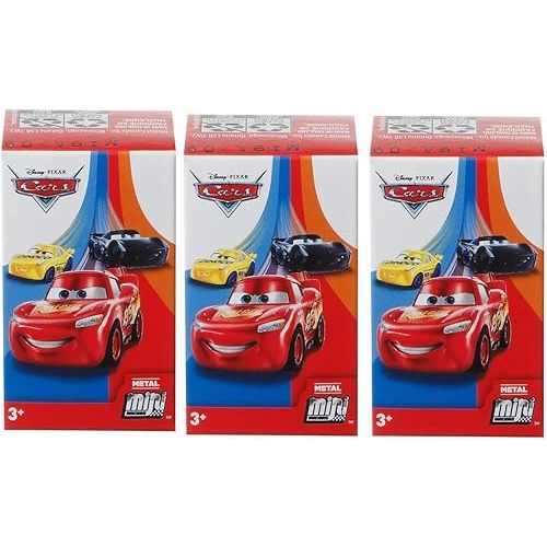 Pixar Disney Cars 3 Die-Cast Mini Racers Blind Boxes - Bundle of 3