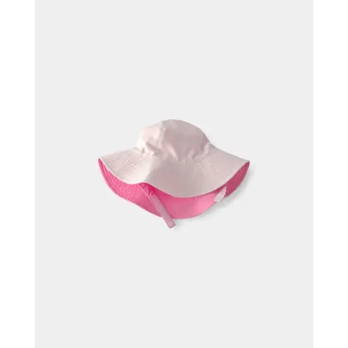 Baby Girl Reversible Swim Hat - Pink/White | Carter's