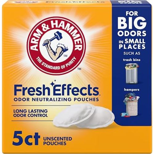 ARM & HAMMER Fresh Effects Odor Neutralizing Baking Soda Pouches, 5 Count