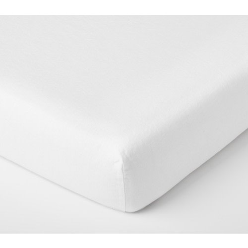 Solid Organic Cotton Crib Fitted Sheet