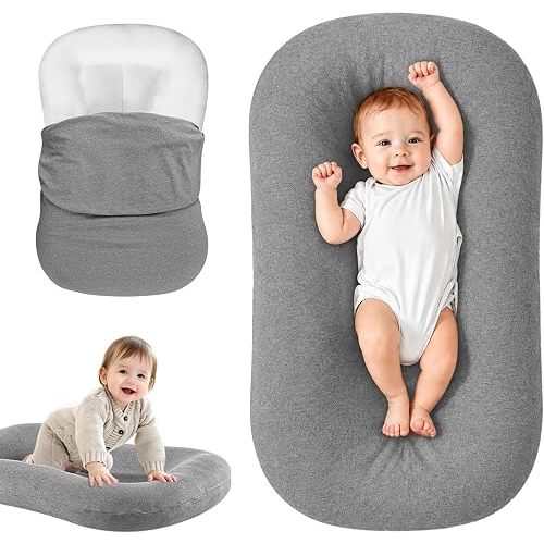 Saanerueen Infant Support Cushion for Newborn, Portable Tummy Time Mat