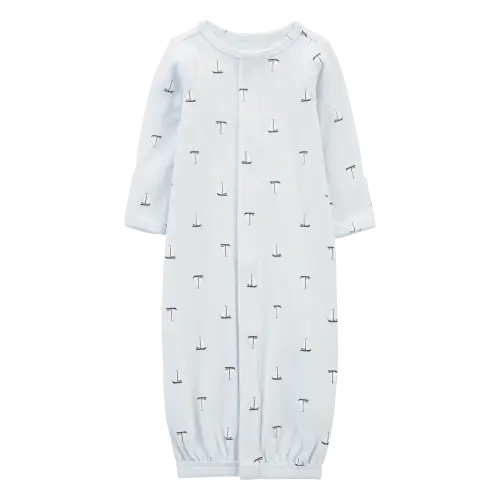 Baby Boy Preemie Sailboat Sleeper Gown | Carter's