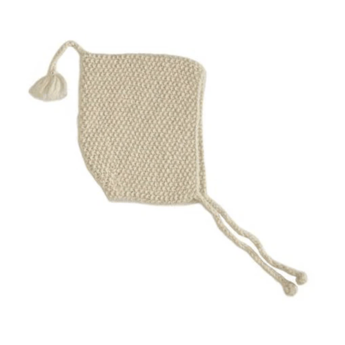Alpaca Moss Bonnet - color Beige size xs