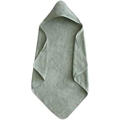 mushie Baby Hooded Towel | Organic Cotton (Moss)