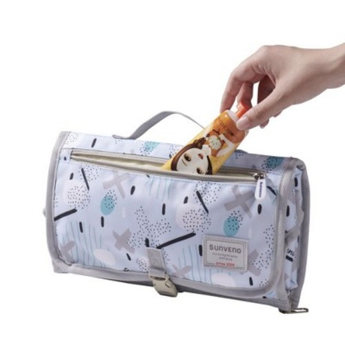 Yinvani Baby Changing Mat, Portable Foldable Washable Waterproof Changing Pads, Reusable Travel Pad Diaper