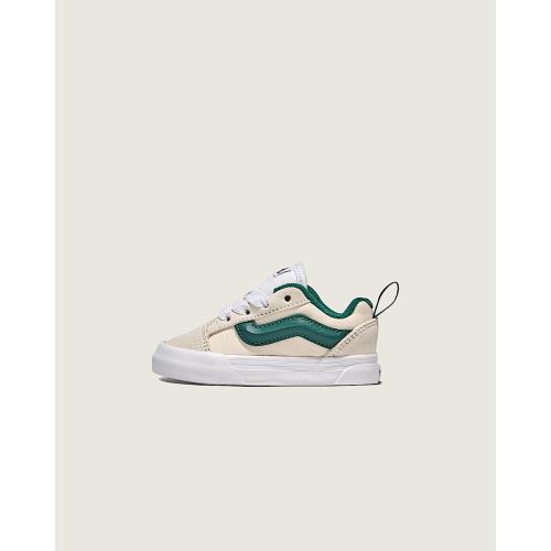 Toddler Knu Skool Shoe in Marshmallow White / Green | Vans