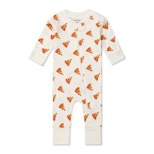 Monica + Andy Organic Cotton Gender Neutral Long Sleeve Baby One-Piece Pajama, Sizes Newborn - 24 Months