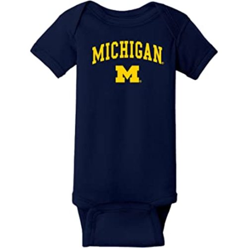 NCAA Arch Logo, Team Color Infant Creeper Bodysuit, College, University