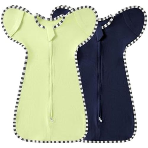 Baby Swaddle Blanket for Newborns and Infants,2-Piece Set Infant Pajamas,Baby Sleep Sack,Snug Fit Helps Calm Startle Reflex