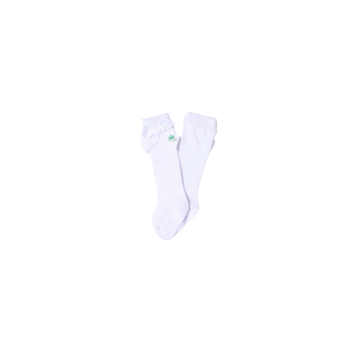 Embroidered Four Leaf Clover Bow Socks