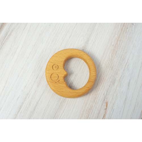 Organic Wooden Teether toy Moon