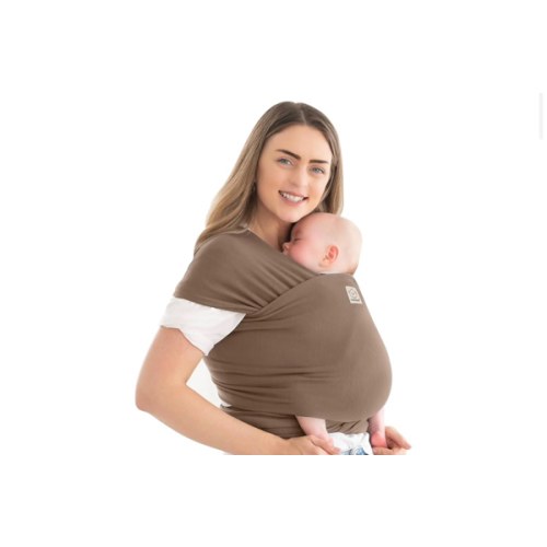 KeaBabies Baby Wrap Carrier - All in 1 Original Baby Carrier Newborn to Toddler Sling, Easy to Wear, Hands Free Bonding, Lightweight, Breathable Infant Wraps (Saddle Brown)