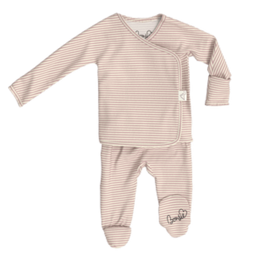 0-3 months - Footie - Berry Twist – Bonsie Skin to Skin Babywear