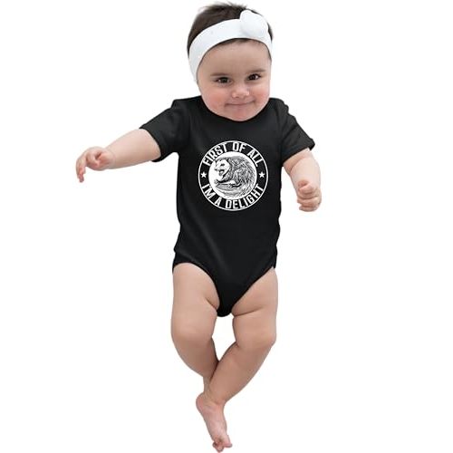 Go All Out First of All I'm A Delight Funny Possum Infant Creeper