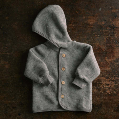 Baby & Kids Merino Wool Fleece Jacket - Light Grey

       – MamaOwl