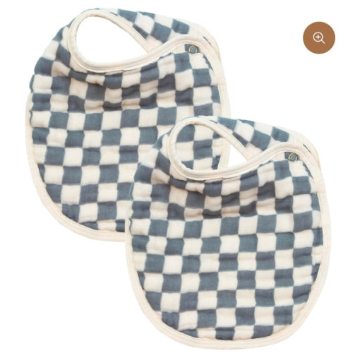 Cloud Muslin™ Bib 2 Pack - Miles/Cream