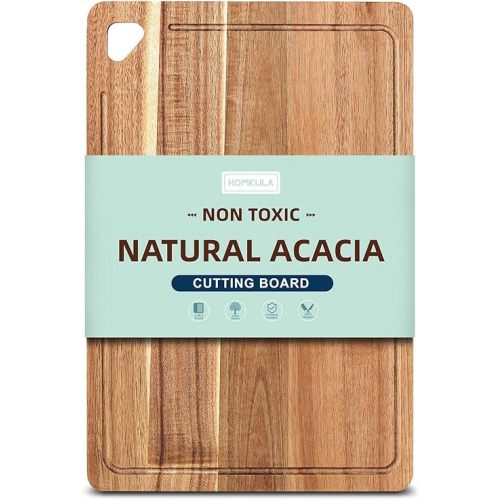 Small Acacia Wood Cutting Boards for Kitchen with Hanging–Mini Wooden Cutting Board for Vegetables, 1-S (1)