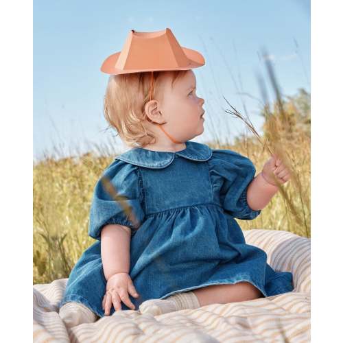 Baby 3/4 Sleeve Denim Dress & Bloomers Set | Hanna Andersson