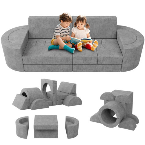 Isabelle & Max™ Modular Kids Play Couch, 16pcs Child Sectional Sofa | Wayfair