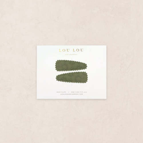 Scallop Snap Pack - Green Eyelet