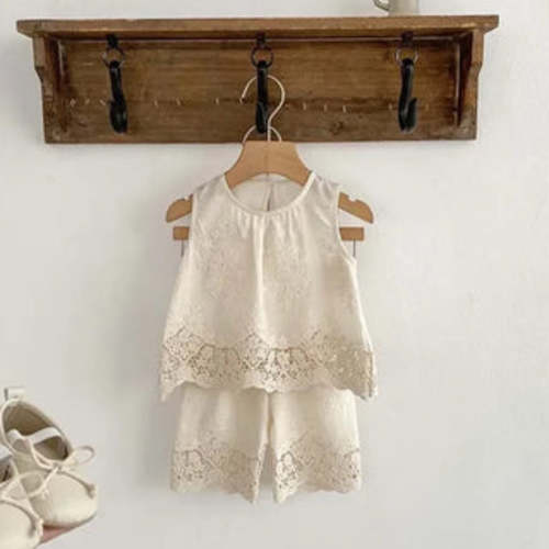 Lace Sleeveless Pants Set | RYAN AND REMI