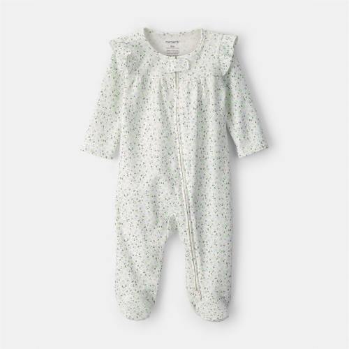 Carter's Baby Girls Floral Sleep and Play, Color: Green - JCPenney