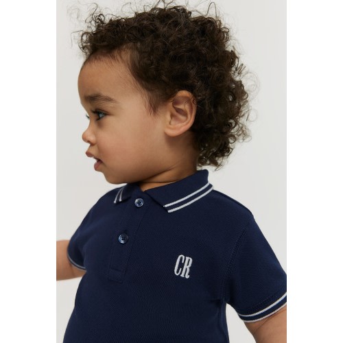 Navy Organically Grown Cotton Logo Polo Shirt - New Logo | Country Road