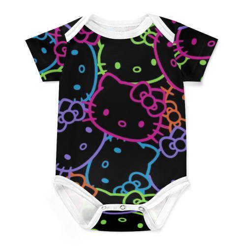Hello Kitty Baby Bodysuit Boy Girl Clothes Soft Newborn Infant Outfit Short Sleeve Romper
