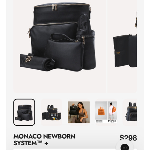 UPPER Harvey Leather Diaper Bag Backpack