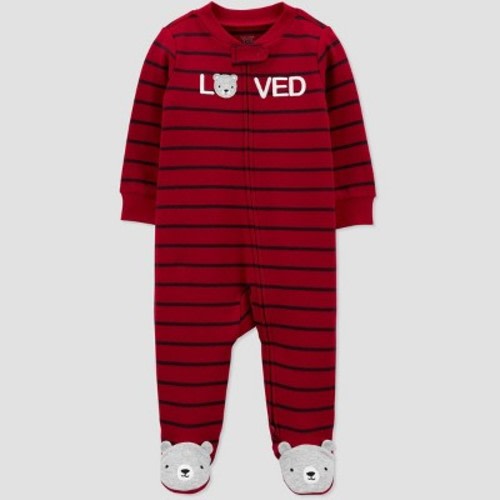 Baby Boys' Be Mine Bear' Sleep N' Play - Just One You® made by carter's Red 9M