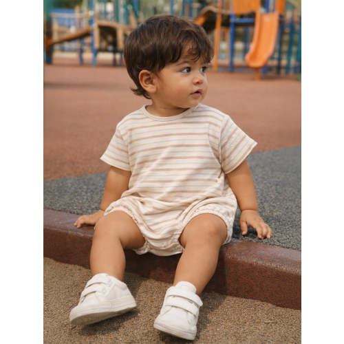 Biscuit Mixed Stripe / Organic T-Shirt Bubble