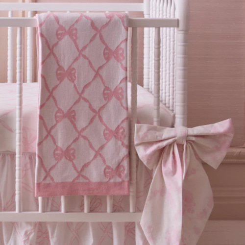 Bow Throw Blanket - Luxury Home Decor | LoveShackFancy