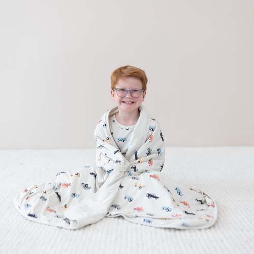 Toddler Blanket in Vintage Truck 1.0