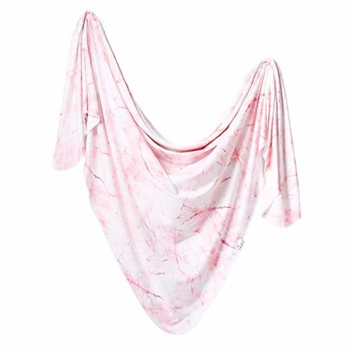 Large Premium Knit Baby Swaddle Receiving Blanket"Roxy" by Copper Pearl