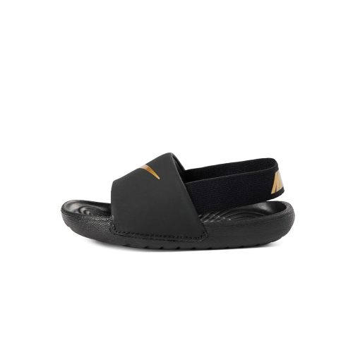 Amazon.com | Nike Kids Kawa Sport Sandal, Black/Metallic Gold, 7 US Unisex Toddler | Sandals