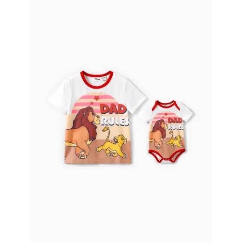 Disney Lion King Baby/Toddler Boys Simba 1pc Naia™ Cotton Character Print Romper/T-shirt