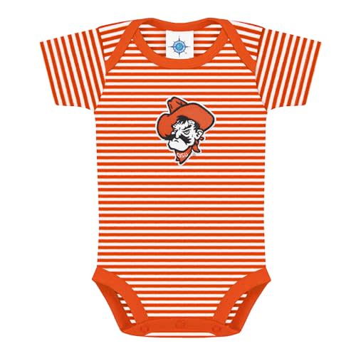 College Baby NCAA Infant Striped Bodysuit Short Sleeve - Unisex, (0-12 Mos)