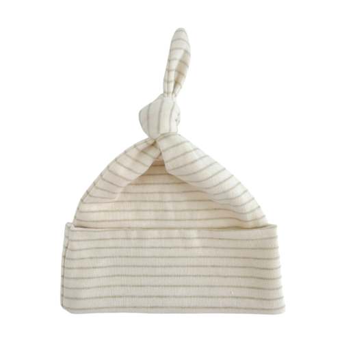 Sage Pencil Stripe / Organic Beanie