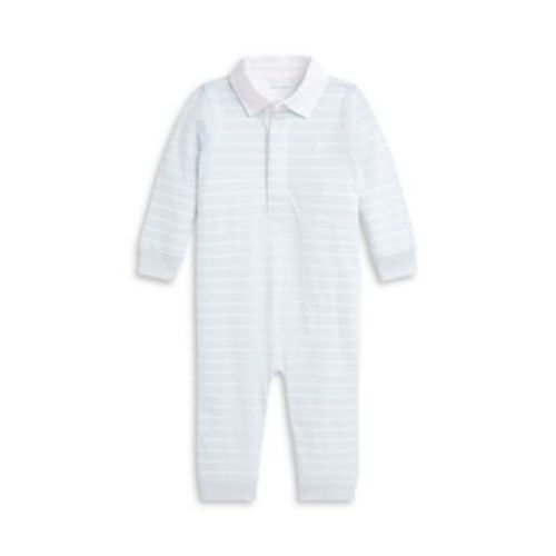Polo Boys' Striped Cotton Jersey Rugby Coverall - Baby