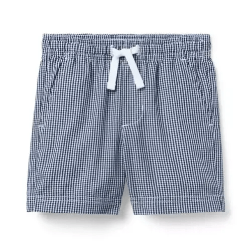 Boy Merchant Marine Gingham The Adventure Gingham Short by Janie and Jack
