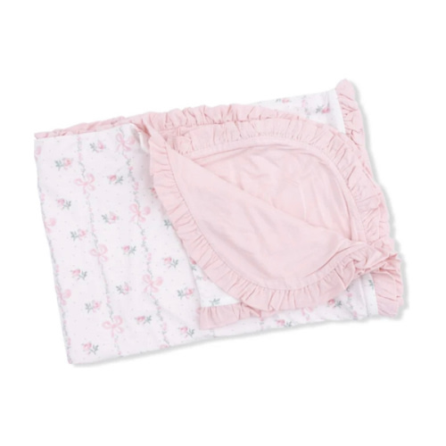 Dainty Buds and Bows, Ruffle Blanket - Angel Dear Blankets & Quilts | Maisonette