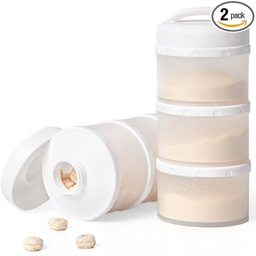 Termichy Stackable Formula Dispenser Portable: Milk Powder Container to go