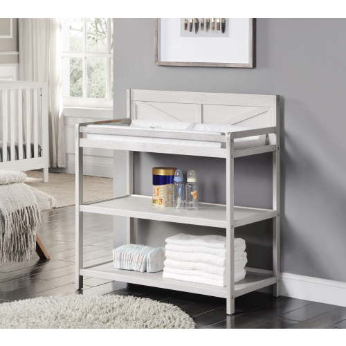 Suite Bebe Wooden Toddler Barnside Changing Table in Washed Gray