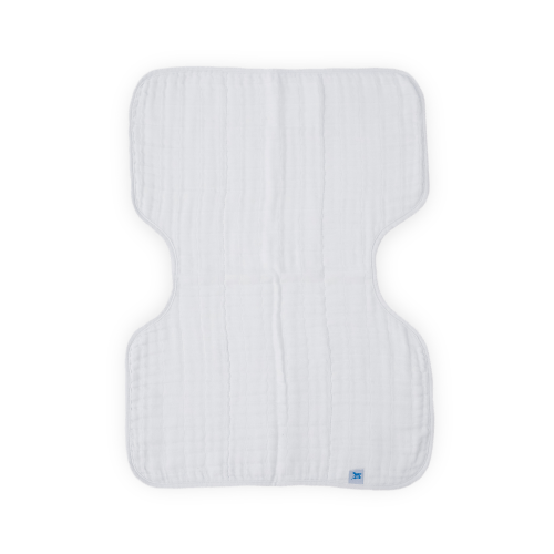 Cotton Muslin Burp Cloth - White