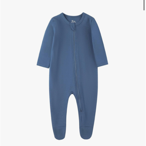 O2 BABY Baby Boys Girls Organic Cotton Zip-Front Sleeper Pajamas, Footed Sleep 'n Play