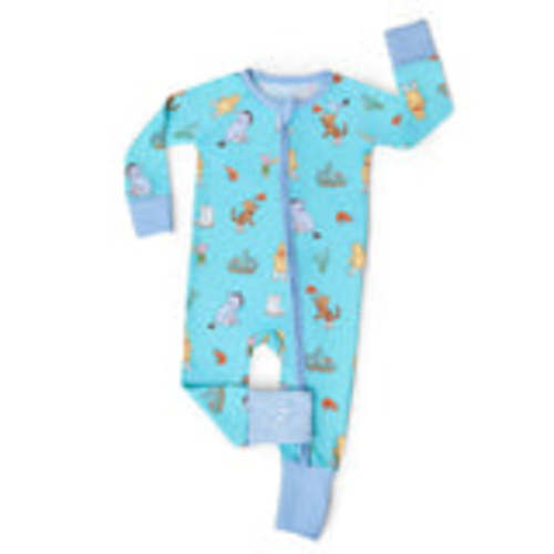 Pearls & Pelicans Pooh on the Bayou Bamboo Zip Up Pajamas – zukababy