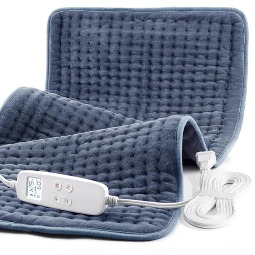 VAAGHANM Heating Pad: 33" x 17" Large Heat Pad for Full Back Coverage | Electric Heating Pad for Back & Shoulder & Neck - 6 Timer & 6 Temperature Controller - Gift for Women