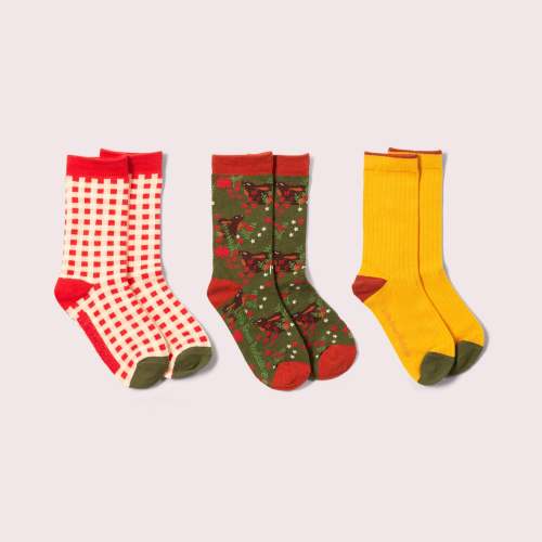 Winter Rabbits Ankle Socks 3 Pack – Little Green Radicals