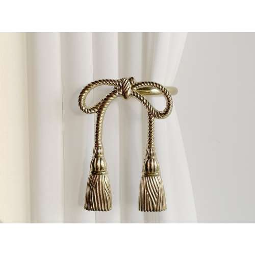 Tassel Metal Hooks, Brass Hooks, Curtain Back Panel Ties, Metal Hooks, Gift for Mom