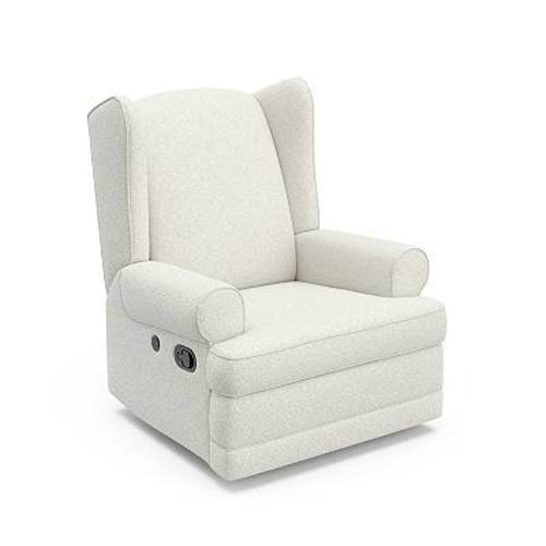 Storkcraft Serenity Wingback Upholstered Glider Recliner